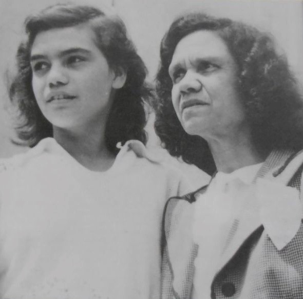 Joyce Herbert (Dukes) with Mother Tess 1948